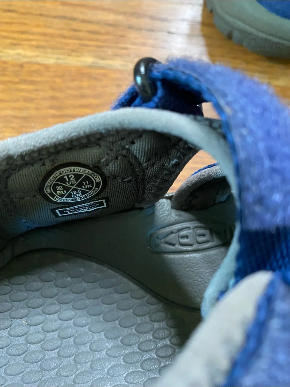 KEEN Newport H2 Kids Blue Gray Water Hiking Sandals Size 12